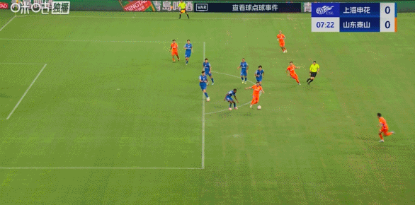 中超半场：汪海健角球破门，卡扎伊双响，申花暂2-2泰山